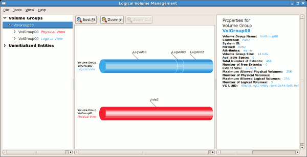 Main LVM Window